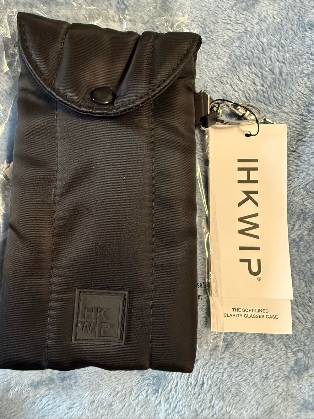 IHK WIP Black Soft-Lined Clarity Glasses Case